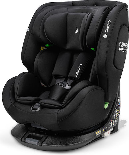One 360° Autositz i-Size mit Isofix All Black 0-36 kg