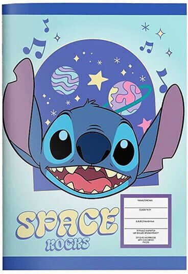 Notebook Ruled 40 Sheets Stitch Light Blue 1pcs