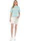 Damen Bermudas Hellblau