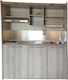 Silver Κσ160 Кухненски шкаф с десен сифон 160x65x209см Дъб