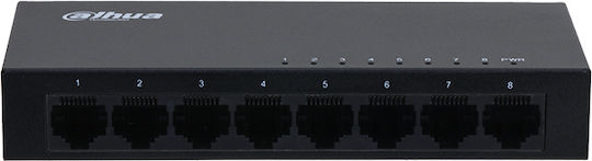 Dahua DH-SG1008 Unmanaged L2 Switch with 8 Gigabit (1Gbps) Ethernet Ports