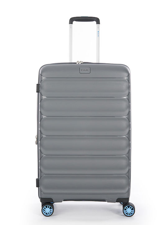 Dielle Medium Travel Suitcase Hard Charcoal wit...