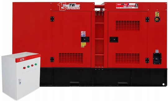 Kraftwele Silent Generator Petroleum Four-stroke with Handle and Maximum Power 300kVA