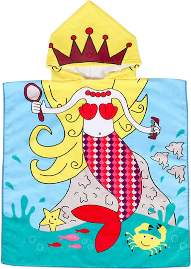 Red Mermaid Παιδικό Πόντσο Κουκούλα Queen Mother
