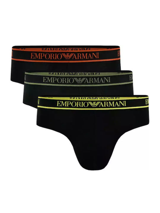 Emporio Armani Men's Slips Black 3Pack