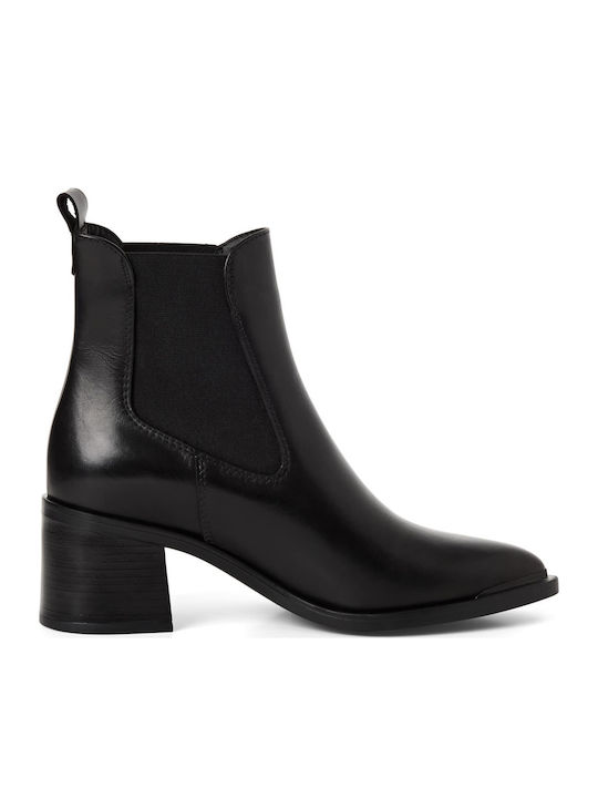 Leather Women's Ankle Boots Black