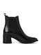 Leather Women's Ankle Boots Black