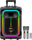 Sonic Gear Karaoke Speaker With Wireless Microphones And Lighting Effects Hyperbox 1300 Pro HB-PRO1300 Black