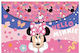 Envelope File Folder with Button A4 Minnie