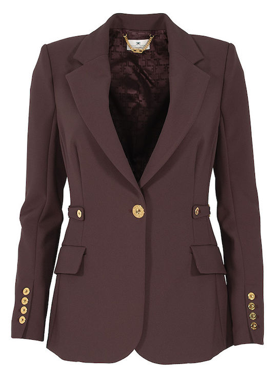 Elisabetta Franchi Women's Blazer Bordeaux