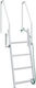 vidaXL 4 Steps Folding Boat Ladder