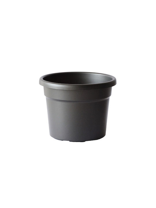 Γλαστρα Cylindro 2 7lt-d20x15h Cm-γκρι Σκουρο