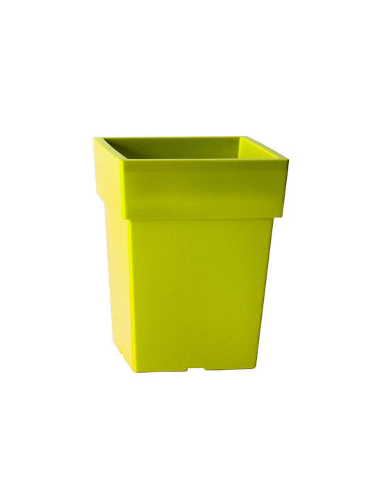Flower Pot Tetp Linea 7 5lt-21x21x26h Cm-green/yellow
