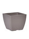 Plant Pots Tetp Linea 2lt 15x15x12 5h Cm Gray Brown