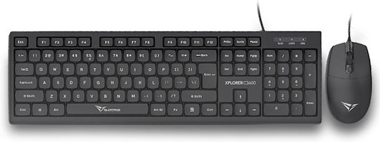 Alcatroz Xplorer C3600 Keyboard & Mouse Set English US