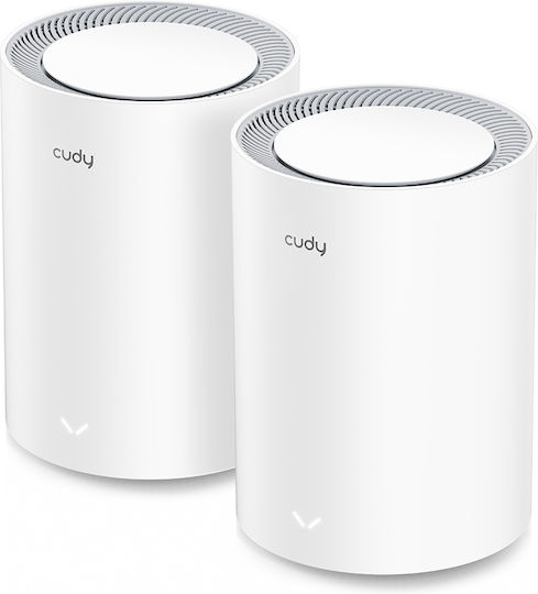 Cudy M3600 v1 WiFi Mesh Network Access Point Wi‑Fi 7 Dual Band (2.4 & 5GHz) σε Διπλό Kit
