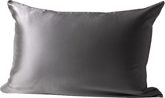Seidenkissenbezug 22 Mm Grade 6a 100% Seide Mouri Maße 50x70 cm Grau Perlé Seidenkissenbezug 22 Mm Grade 6a 100% Seide Mouri Maße 50x70 cm Grau Perlé