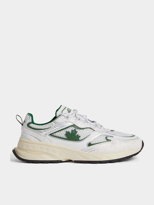 Dsquared2 Sprinter Ανδρικά Sneakers Λευκά