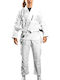 Ground Force Femei Uniforme Jiu Jitsu Alb