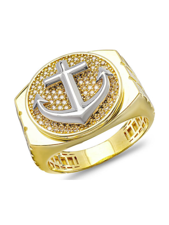 Kiriakos Gofas Мъжки Пръстен от Злато 14K