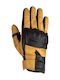 Summer Women's Motorcycle Gloves Leather Brown