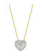 Kiriakos Gofas Halskette mit Design Herz aus Gold 18k