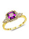 Kiriakos Gofas Damen Ring mit Steinen aus Gold 14K
