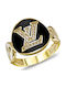 Kiriakos Gofas Set Rings with Stones made of Gold 14K
