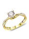 Kiriakos Gofas Single Stone from Gold 14K