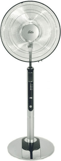 Solis Ventilator Pe Piedestal 60W Diametru Ventilator 40cm Cu Telecomandă Gri