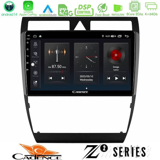 Bizzar Car Audio System for Citroen C5 Audi A6 1997-2004 (Bluetooth/USB/WiFi/GPS/Apple-Carplay/Android-Auto) with Touch Screen 9"