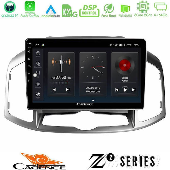Bizzar Sistem Audio Auto pentru Chevrolet Captiva 2012-2016 (Bluetooth/USB/WiFi/GPS/Apple-Carplay/Android-Auto) cu Ecran Tactil 9"