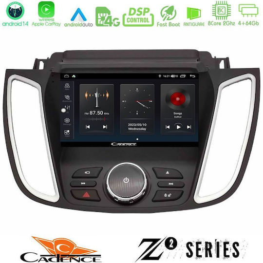 Bizzar Ηχοσύστημα Αυτοκινήτου για Ford C-Max / Kuga 2013-2019 (Bluetooth/USB/WiFi/GPS/Apple-Carplay/Android-Auto) με Οθόνη Αφής 9"