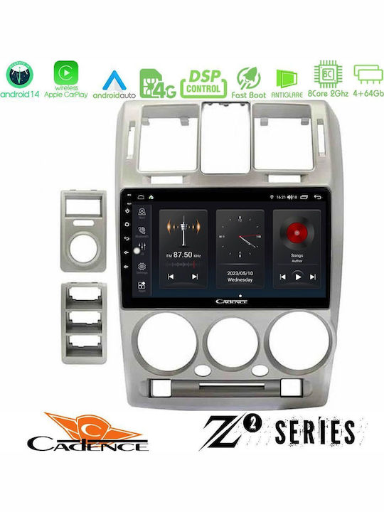 Bizzar Auto-Audiosystem für Hyundai Getz 2002-2009 (Bluetooth/USB/WiFi/GPS/Apple-Carplay/Android-Auto) mit Touchscreen 9"