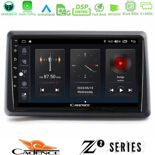 Bizzar Sistem Audio Auto pentru Renault Expres 2020 (Bluetooth/USB/WiFi/GPS/Apple-Carplay/Android-Auto) cu Ecran Tactil 9"