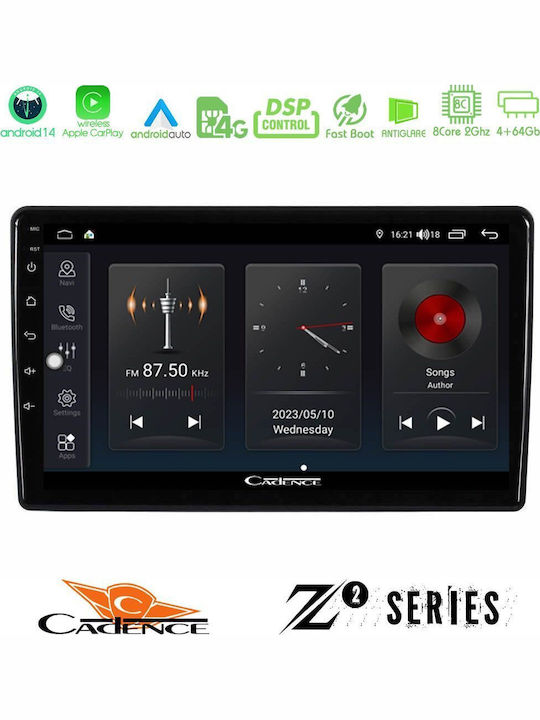 Bizzar Auto-Audiosystem für Opel Kombi / Vectra / Meriva / Vivaro / Agila Renault Verkehr Nissan Primastar 2001-2010 (Bluetooth/USB/WiFi/GPS/Apple-Carplay/Android-Auto) mit Touchscreen 10"