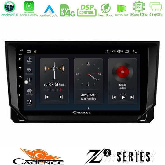 Bizzar Ηχοσύστημα Αυτοκινήτου για Seat Arona / Ibiza 2017 (Bluetooth/USB/WiFi/GPS/Apple-Carplay/Android-Auto) με Οθόνη Αφής 9"