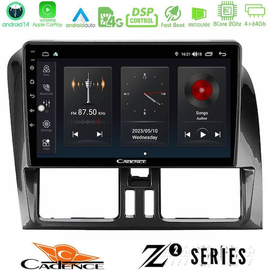 Bizzar Ηχοσύστημα Αυτοκινήτου για Volvo XC 60 2009-2012 (Bluetooth/USB/WiFi/GPS/Apple-Carplay/Android-Auto) με Οθόνη Αφής 9"