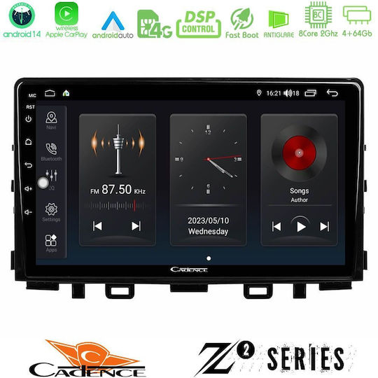 Bizzar Ηχοσύστημα Αυτοκινήτου για Kia Stonic / Rio 2018 (Bluetooth/USB/WiFi/GPS/Apple-Carplay/Android-Auto) με Οθόνη Αφής 9"