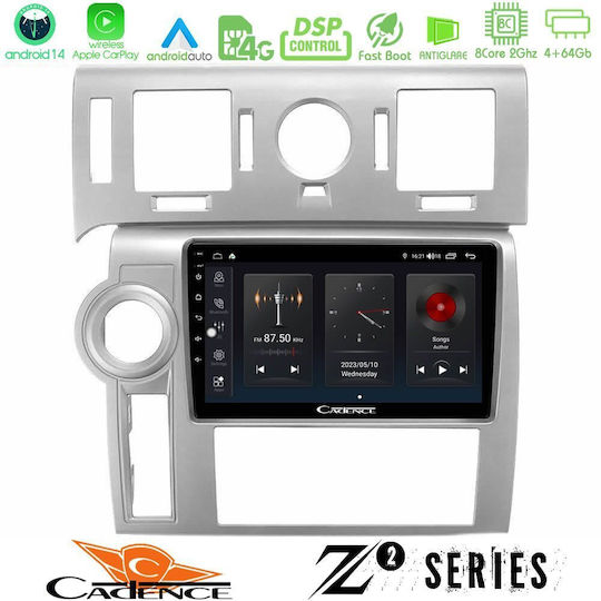 Bizzar Ηχοσύστημα Αυτοκινήτου Hummer H2 2008-2009 (Bluetooth/USB/WiFi/GPS/Apple-Carplay/Android-Auto) με Οθόνη Αφής 9"