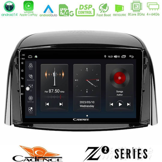 Bizzar Auto-Audiosystem für Renault Koleos 2007-2015 (Bluetooth/USB/WiFi/GPS/Apple-Carplay/Android-Auto) mit Touchscreen 9"
