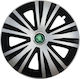 Set 4 Capace De Roți Auto Potrivite Pentru Jante De 15 Inch Skoda Nou Verde Glory Mix Model