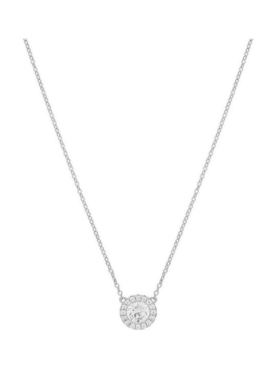 U.S. Polo Assn. Charm Rosette aus Stahl mit Zirkon