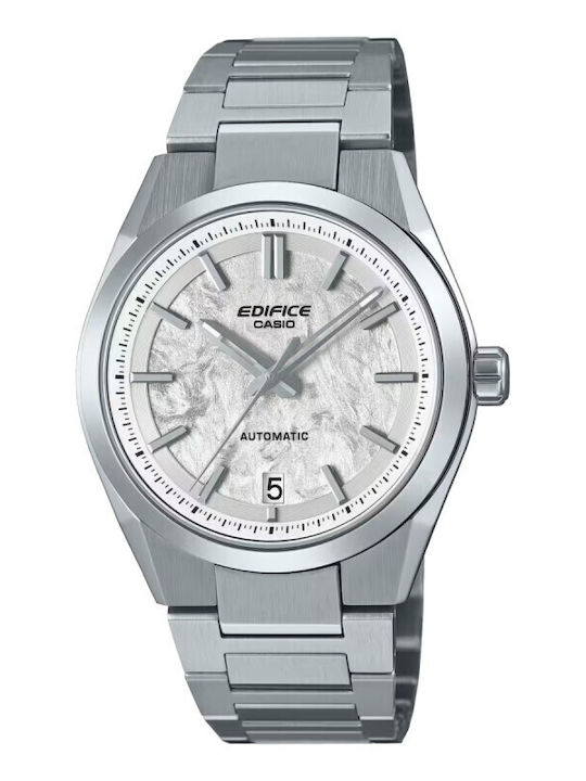 Casio Edifice Ρολόι Αυτόματο με Μεταλλικό Μπρασελέ