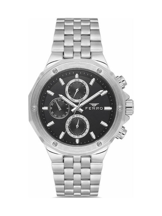 Ferro Uhr Batterie mit Metallarmband