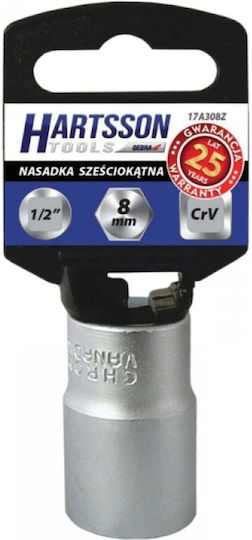 Dedra Καρυδάκι Εξάγωνο με Καρέ Υποδοχής 1/2" Διάμετρος 1/2" / 18