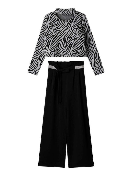 Kinder-Set mit Hose Winter 2Stück Black