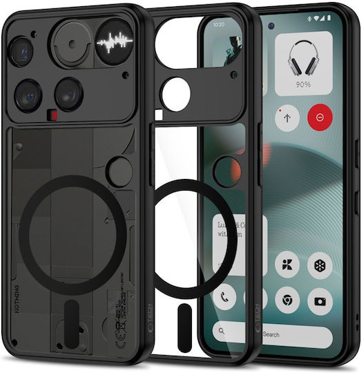 Tech-Protect Magmat Umschlag Rückseite Silikon / Kunststoff Schwarz (Nothing Phone (3))
