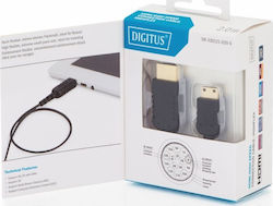 Digitus DB-330121-020-S HDMI male - mini HDMI male 2m Μαύρο