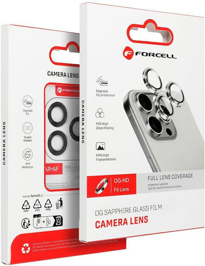 Forcell Camera Protection Tempered Glass Transparent for the iPhone 15 Pro, iPhone 15 Pro Max
